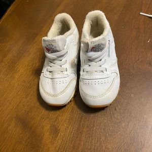 All white Reebok Classics